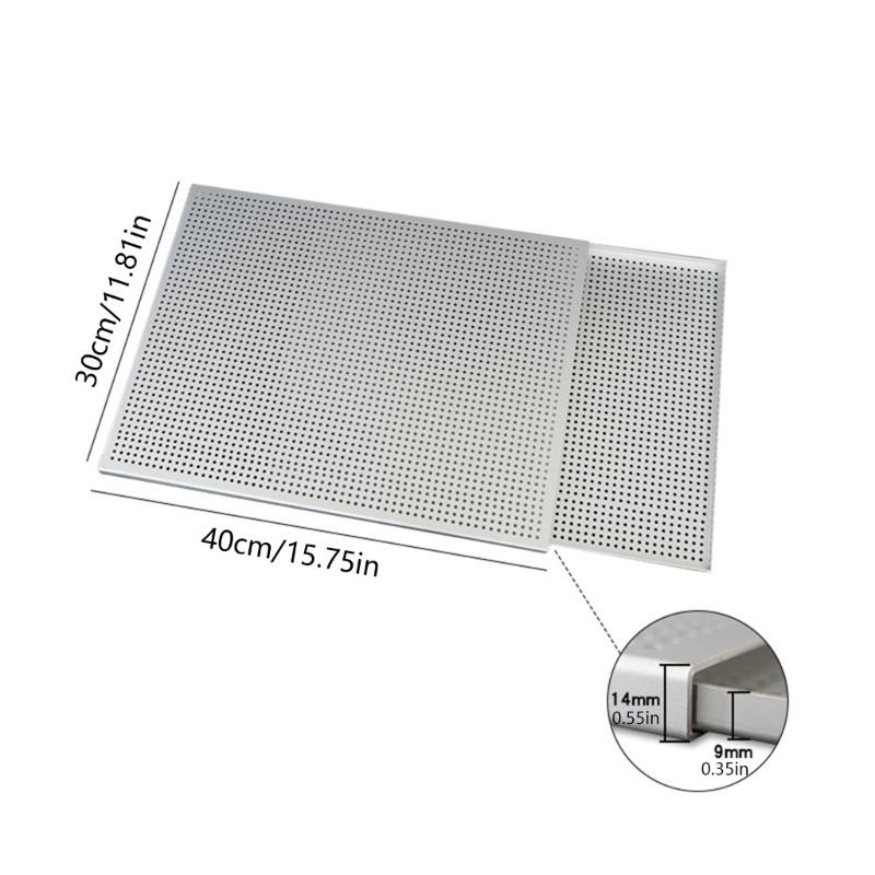 Perforated Pastry Baking Tray, Anodized Aluminum Base with Openings That Let Hot Air Move Around Laminated Pastry