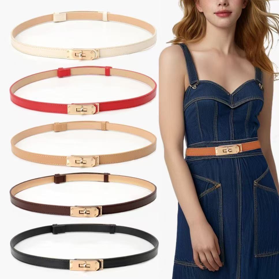 The Lockable Adjustable Belt Pairs Well with A Suit Dress Jacket for A Fashionable and Versatile Cinched-waist Korean-style Belt In An Ins Style
