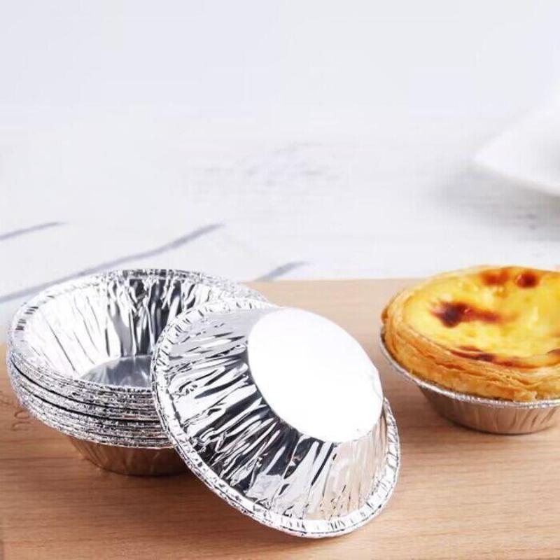 50/100Pcs Mini Pot Pie Bake Plate Disposable Baking Tart Molds Cupcake Pan Pudding Mould Round Baking Cup