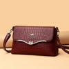 Crossbody Shoulder Bag Fashion Crocodile Print Small Square Bag Mom Bag