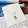 Ruyi Abacus Pendant Necklace: Rose Gold Plated Titanium Steel Chain for Women