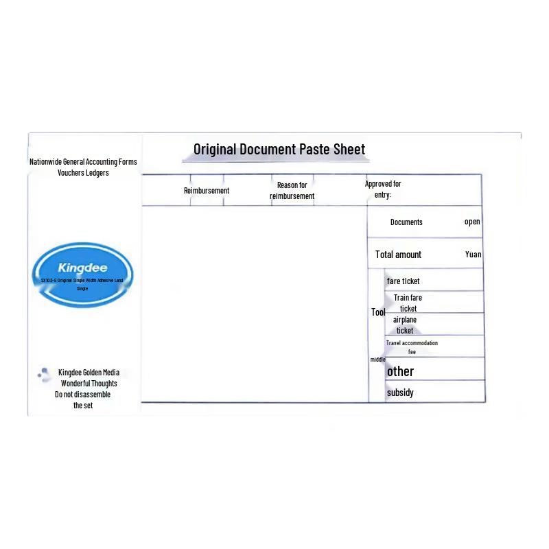 Kingdee General Financial Handwritten Forms 10-Book Pack