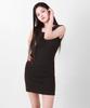 Kathrin Simple Sleeveless Mini Dress Black
