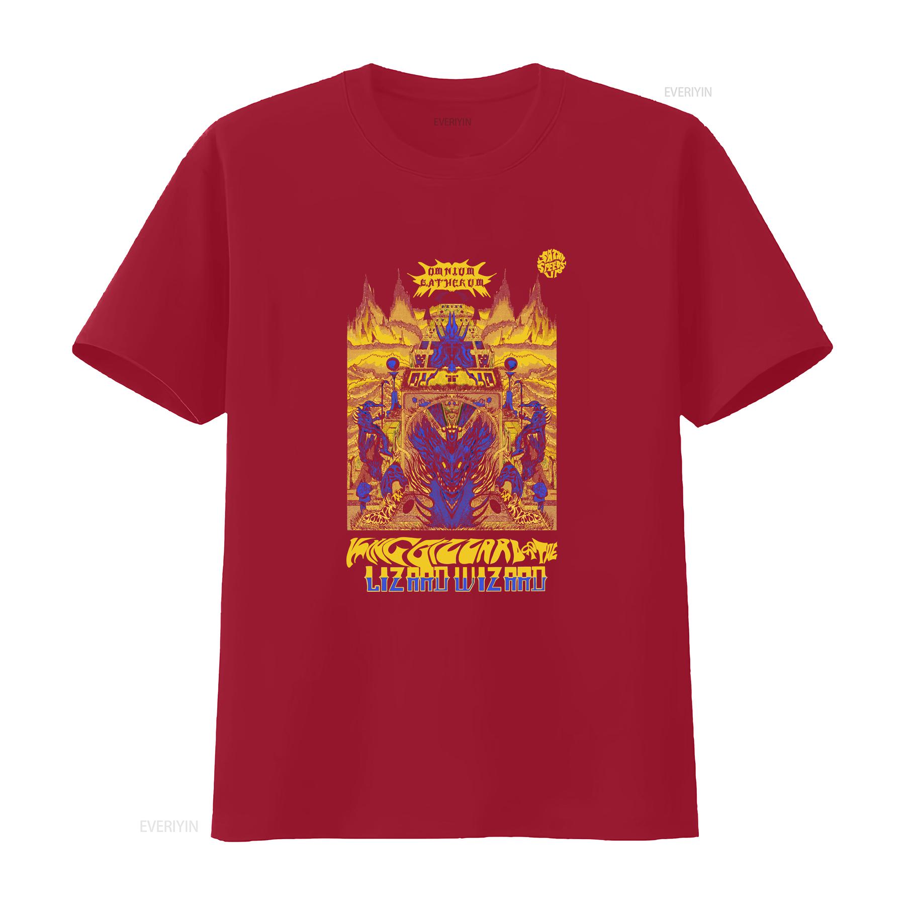 Футболка King Gizzard and The Lizard Wizard Omnium Gatherum винтажная стираная стильная универсальная эластичная повседневная дышащая S