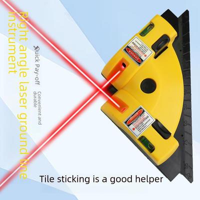 90-Degree Laser Line Marker: Infrared Level for Right Angle Tile Laying