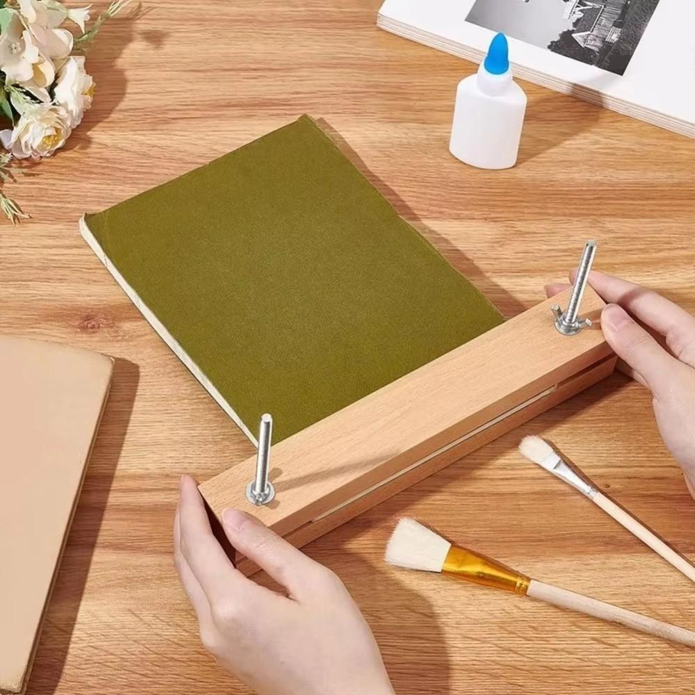 Portable Bookbinding Press Sturdy Binding Machines Wooden Book Press Craft Enthusiasts