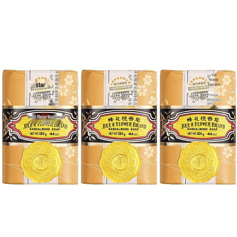 Bee & Flower Sandalwood Soap 3-Pack