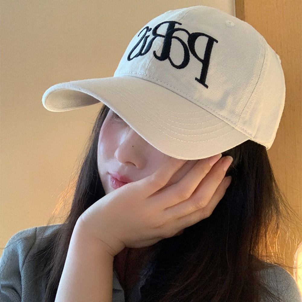 Embroidered Letter Baseball Hat NYC Sun Hat Simple Embroidery Baseball Cap  Outdoor