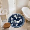 Yin-Yang Fish,Round Area Rug,Carpet Rug for Living Room Bedroom Sofa Playroom Decor,Non-slip Floor Mat