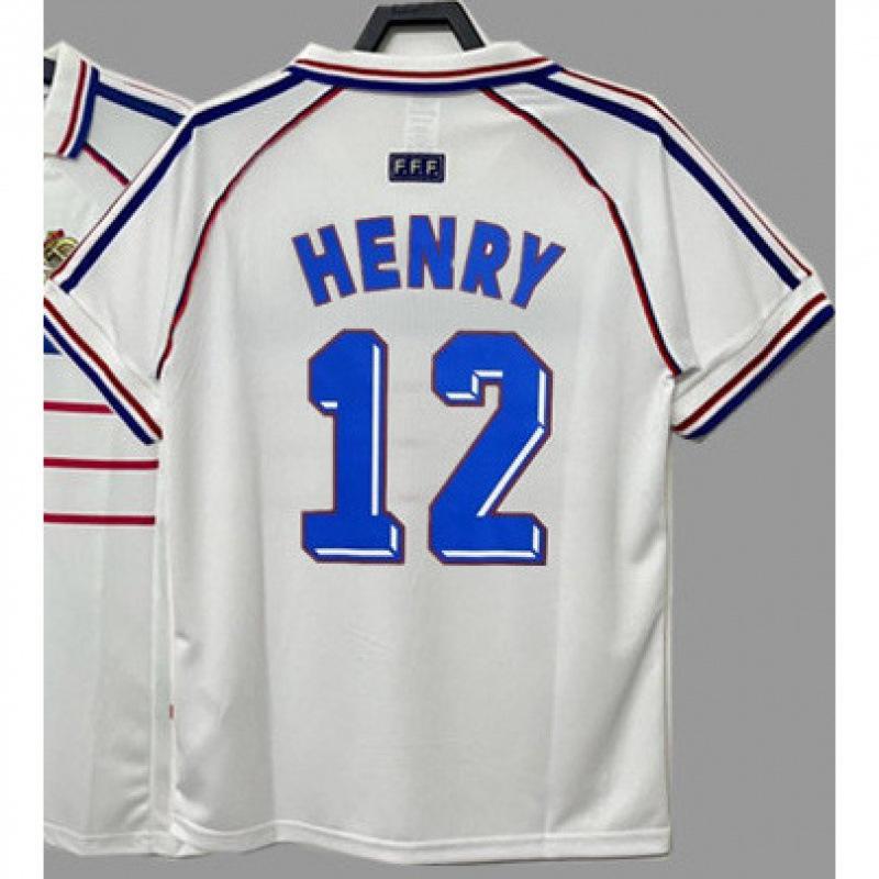 Vintage Jersey Classic Football Jersey National Team Jersey Zidane Henry Mbappe Cantona Ribery Jersey