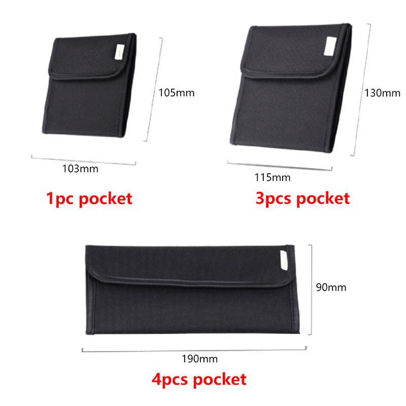 1Pc SLR Camera Lens Filter Storage Bag Foldable Pouch UV CPL ND Filter Wallet Lens Adapter Ring Case