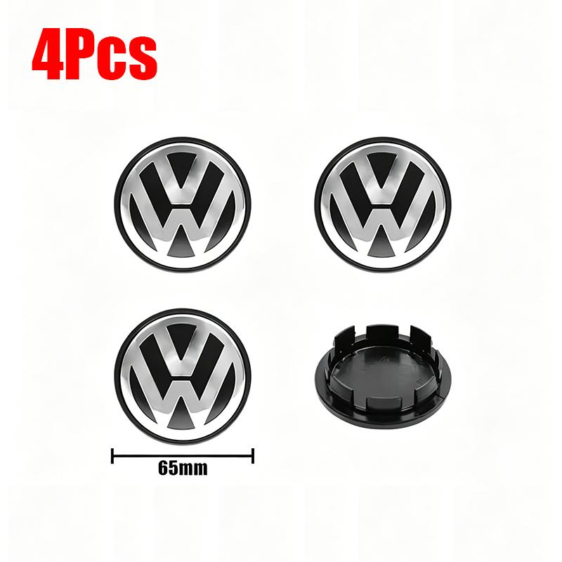 4pcs Wheel Center Hub Caps 56mm 65mm Wheel Cover For VW Golf Tiguan T-Roc Polo Passat ID.4 T-Cross ID.3 Taigo ID.7 Atlas Beetle