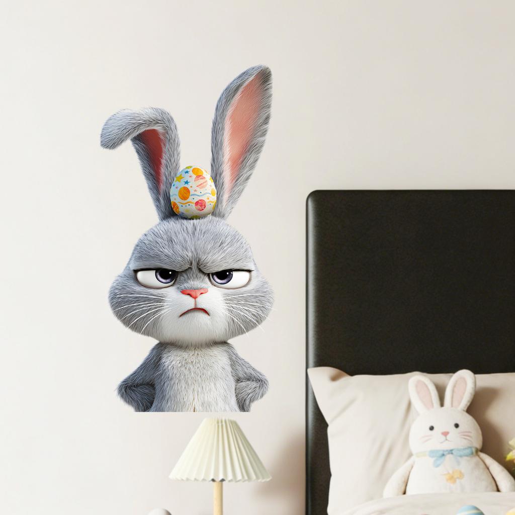 Cartoon Easter Wall Stickers Kids Bedroom Living Room Home Decoration