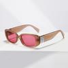 Letter Glasses Y2010-W Rectangular Sunglasses For Women Ins Large Frame Retro Sunglasses For Men