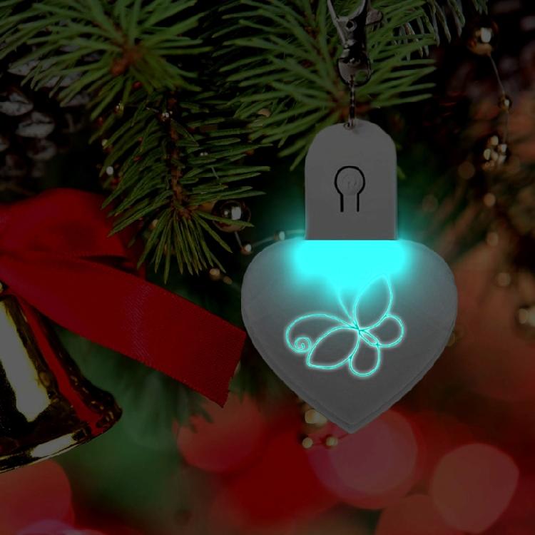 LED Light Sublimation Ornament Blanks Keychains Unique Christmas Decorations
