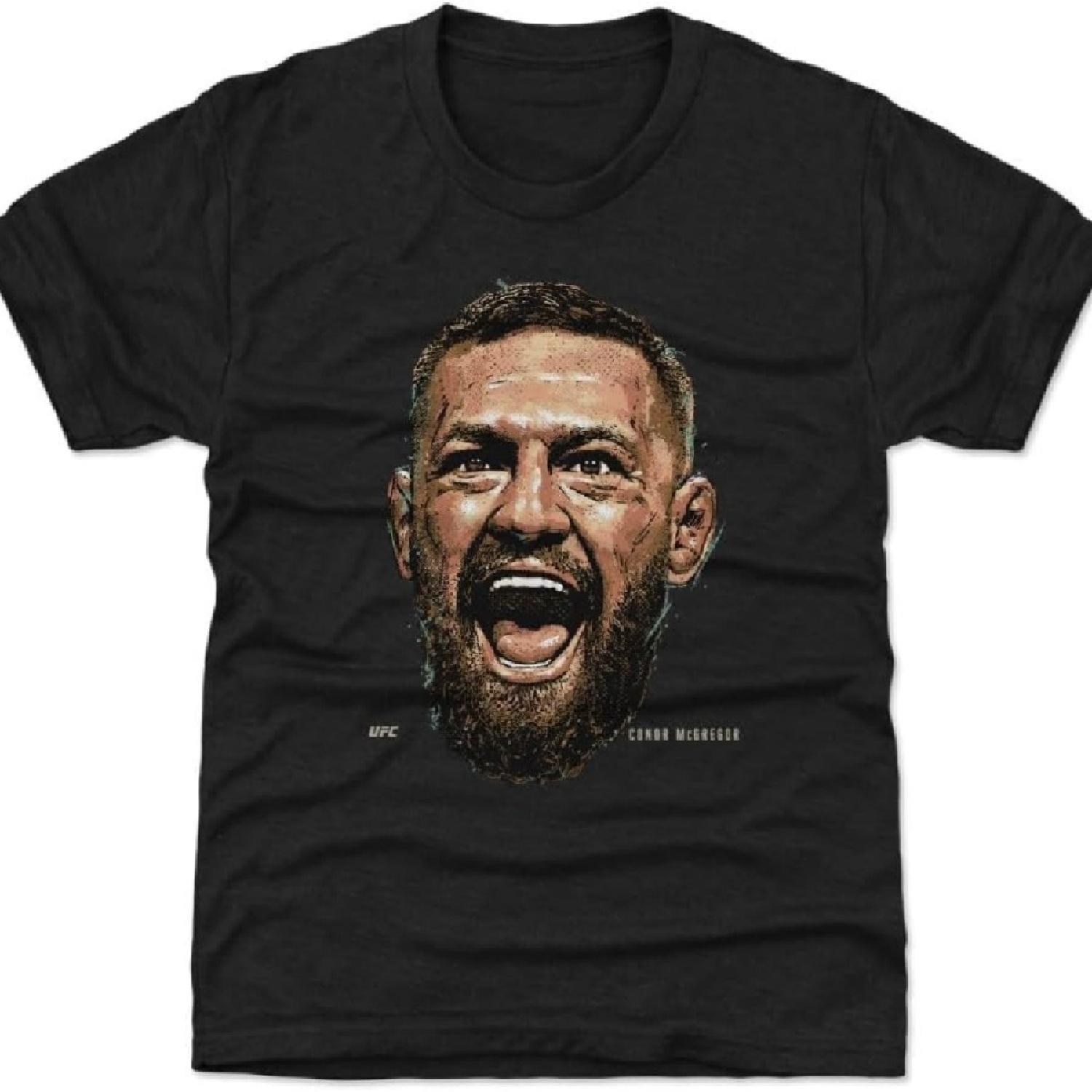

500 LEVEL Conor McGregor UFC Youth Shirt - Conor McGregor Portrait XXXXXL