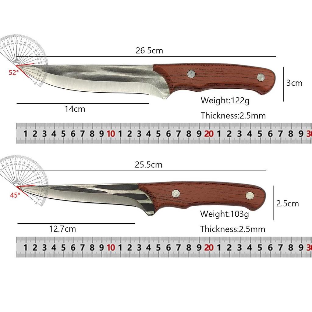 Forged Boning Knife Kitchen Cleaver Chef Slicing Barbecue Knife Fishing Cutting Fruits Vegetables Paring Tools