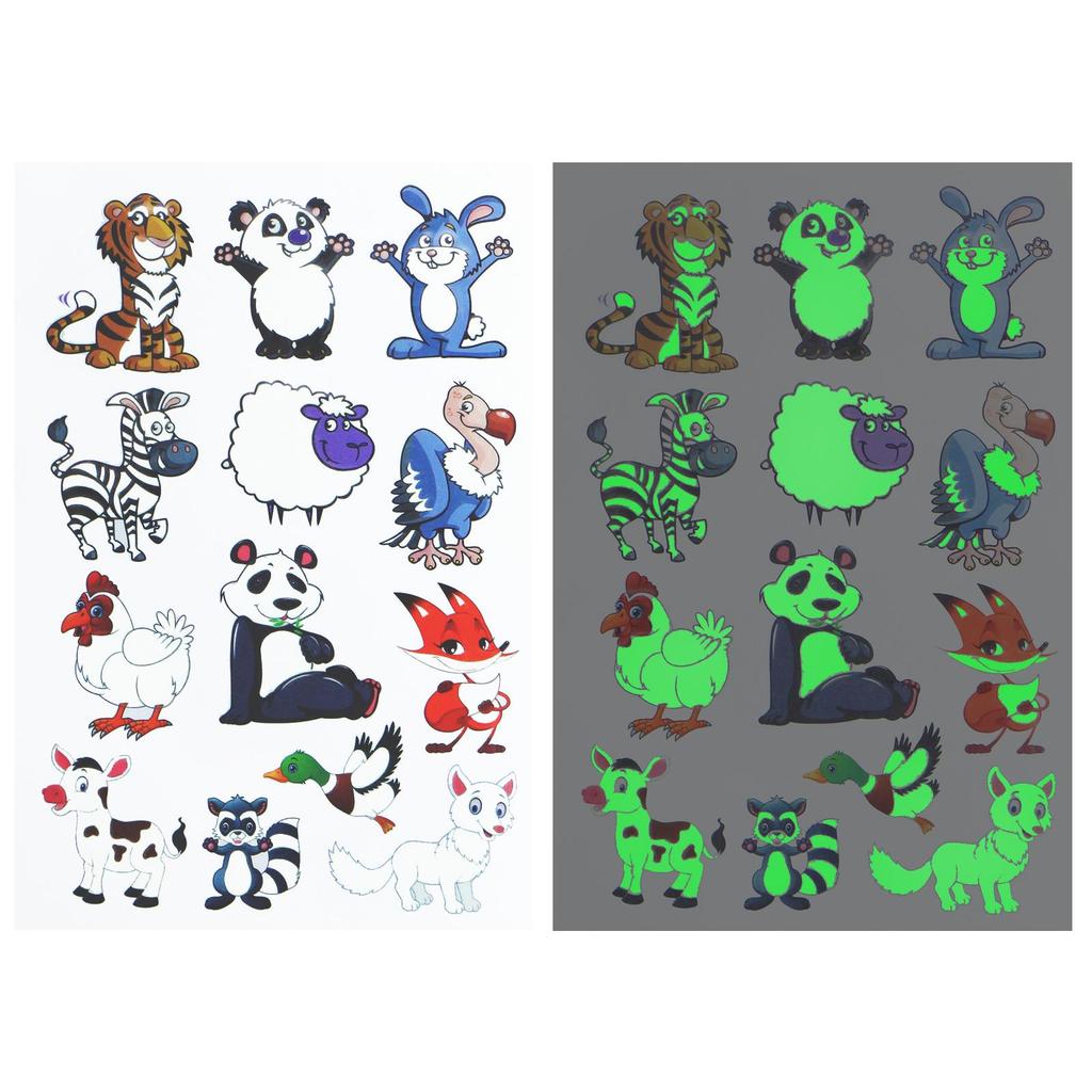 Tattoo Stickers Luminous Child Kid Temporary Fake Tattoos Glow Paste On Face Arm Leg for Children Body Art Unicorn Sticker Toy