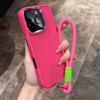 Luxury Soft Silicone With Lanyard Phone Case For iPhone 11 12 13 14 15 16 Pro Max Plus Shockproof Bumper Cases Cover