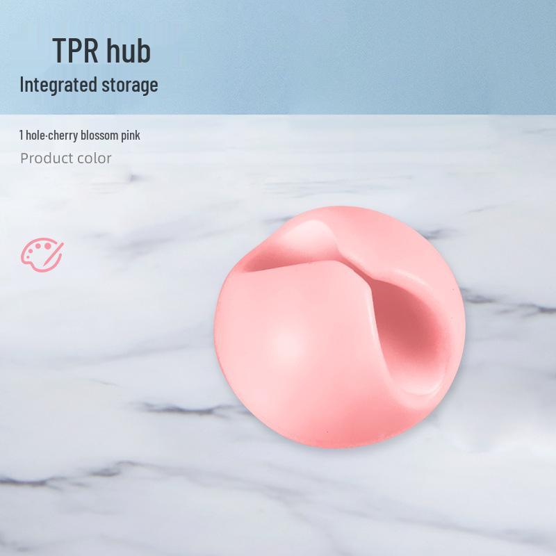 Desktop Cable Organizer: Samoprzylepny klips do organizacji przewodów i danych