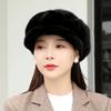 WTEMPO Women's Fashion Autumn Winter Casual Versatile Hats Retro Solid Color Windproof Cold-proof Plush Warm Hats