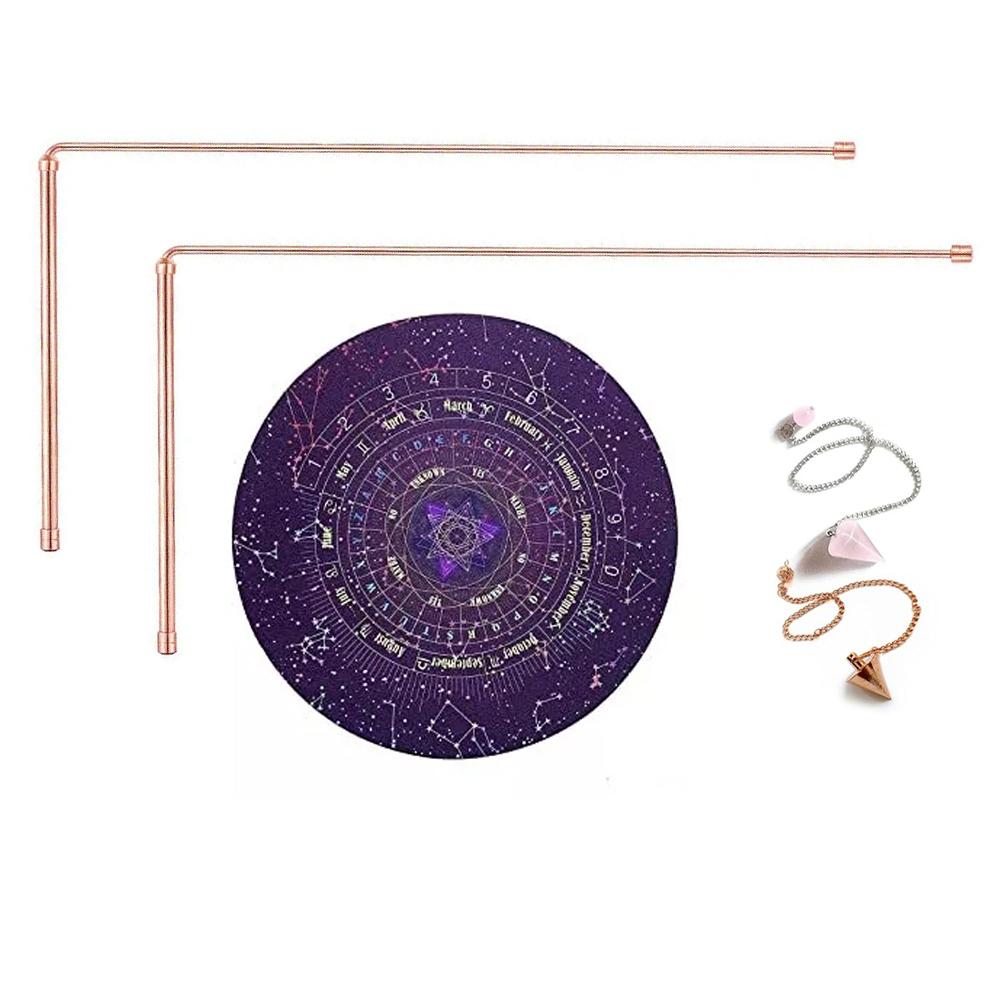 1set Metal Detector Rod 99.9% Copper Detector Rod Divining Dowsing Rods For Water Treasure Gold Finding Tools Paranormal Event