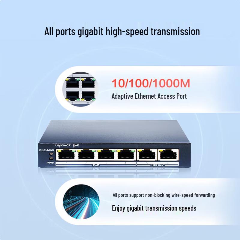 Hikvision 4-Port Gigabit PoE Managed Switch