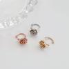 Simple Metal Rose Flower Bangle Ear Cuff (1 Pair)