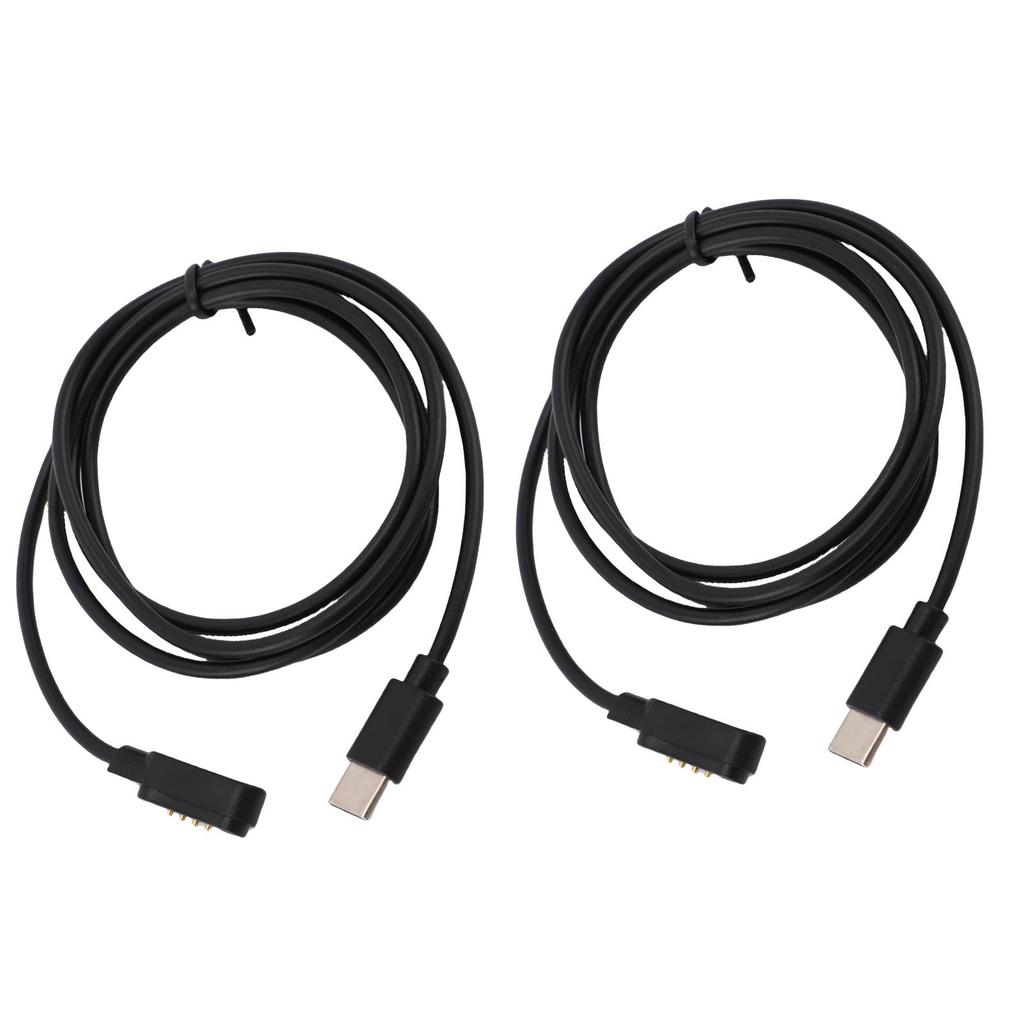 2Pcs Voice Recorder   Cable Fit for   Note AI Recorder Magnetic Charging Cable 1m Black