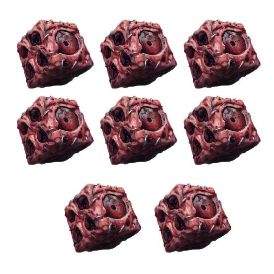 

Набор игральных костей ручной работы из смолы с глазами. Реалистичный дизайн глазного яблока. Водонепроницаемые игровые кости. Хэллоуин, хоррор-декорация. 8pcs