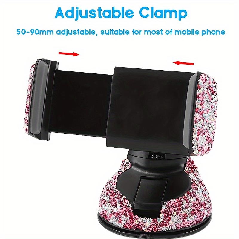 1PC Car mounted diamond inlaid suction cup phone holder navigation bracket air outlet diamond inlaid suction cup phone holder