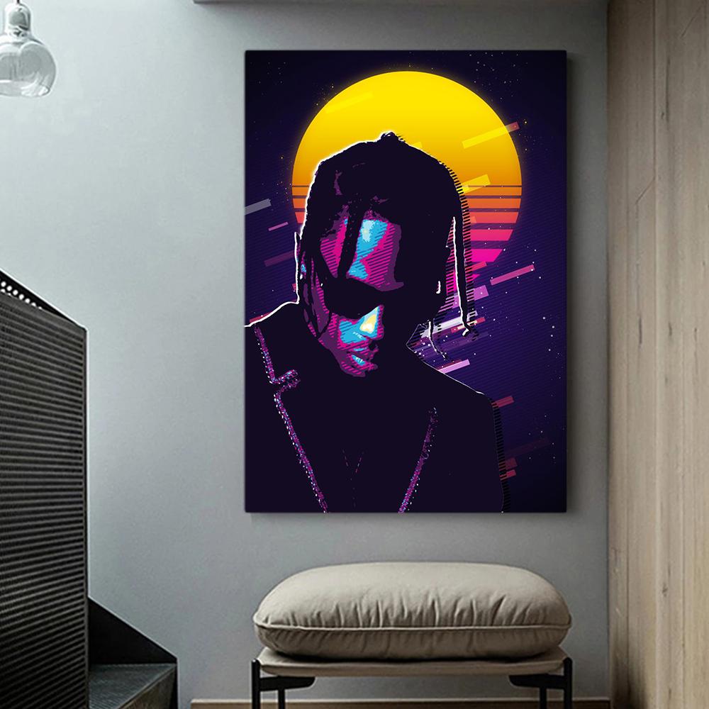Berühmte Rapper Star Sänger Kunst Malerei Wand Leinwand Poster und Drucke Moderne Figur Porträt Bilder für Wohnzimmer Wohnkultur