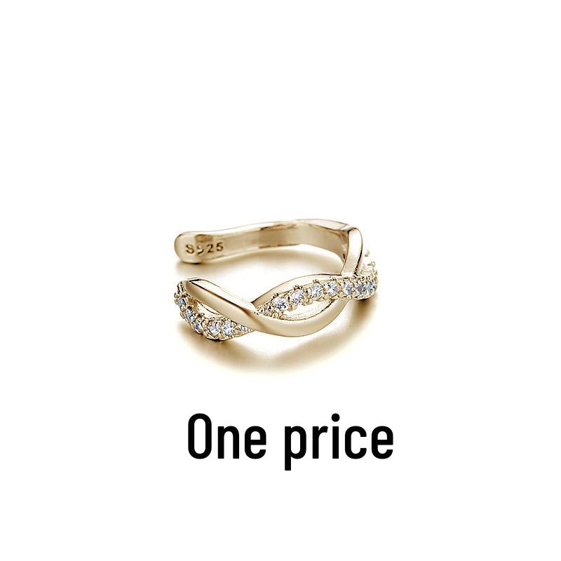 Guten Morgen Trendiger Geometrischer Mehrschichtiger Diamant Ohrklemme & Haken