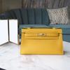 New Kelly bag palm pattern cowhide shoulder portable fashion leather small square bag women