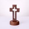 Standing Wooden Crosses Vintage Crucifix Sculpture Art Religious Crosses Ornament  Desktop
