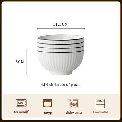 ZISIZ Nordic Ceramic Bowl Set