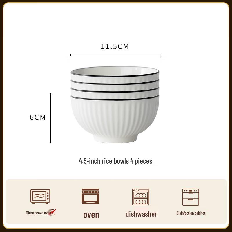 

ZISIZ Nordic Ceramic Bowl Set