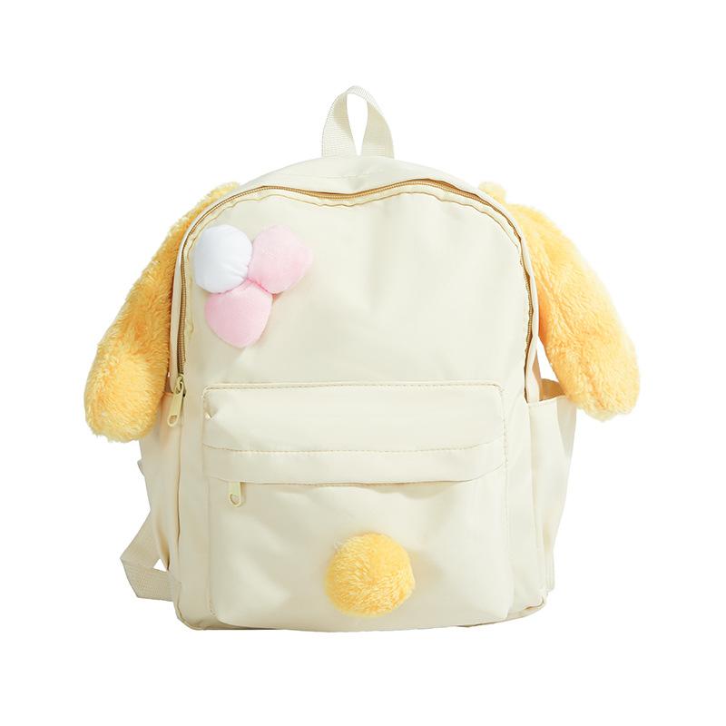 

This year s new cute sweet rabbit ears lightweight backpack female students class commute travel versatile schoolbag жёлтый