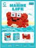 Ocean Creatures Educational Building Blocks Series – LEGO Compatible Micro-Blocks Set