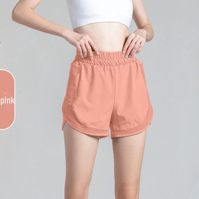 

Летние сетчатые спортивные шорты Juyitang: Свободные, антивозрастные, повседневные штаны для бега и фитнеса S светло-розовый