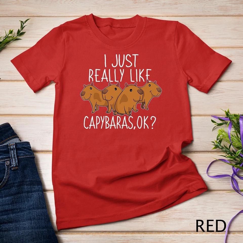 Capybara Lover Funny Kids Women Cute Capybara T-Shirt Unisex T-shirt 11 4XL