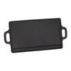 Plaque de cuisson double face en fer Chauffage rapide et uniforme Plaque de grill réversible pour camping en plein air Réchaud à gaz Cuisinière à induction