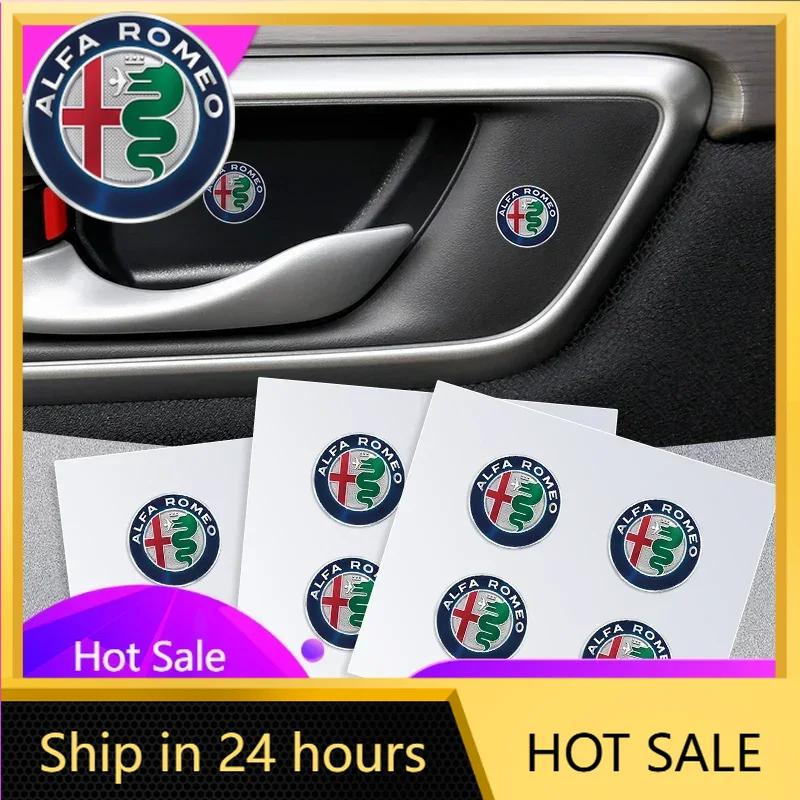 Car Stickers For Alfa Romeo 1/2/5/10PCS Car Interior Dekoration Stickers Badges Auto Styling Accessories for Alfa Romeo Giulia S