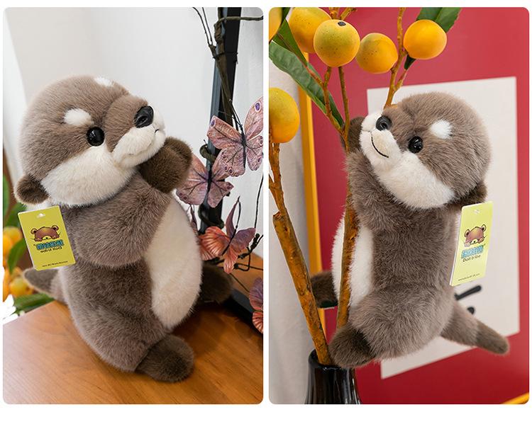 Adorable Otter Plush Toy Pendant – Cute Marmot Figurine Ornament Gift