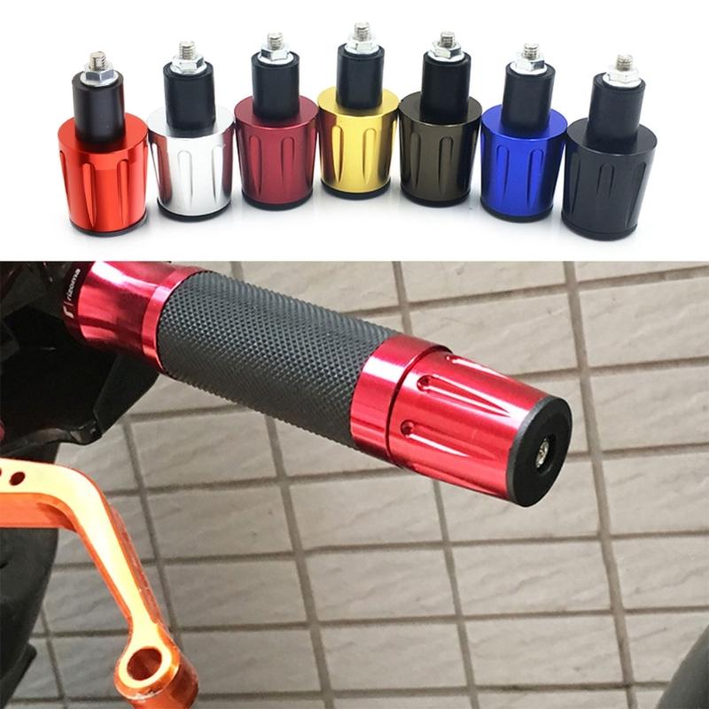 Motorcycle Handlebars Grips Ends Plug Caps Aluminum Motorcycle Handle Bar Ends