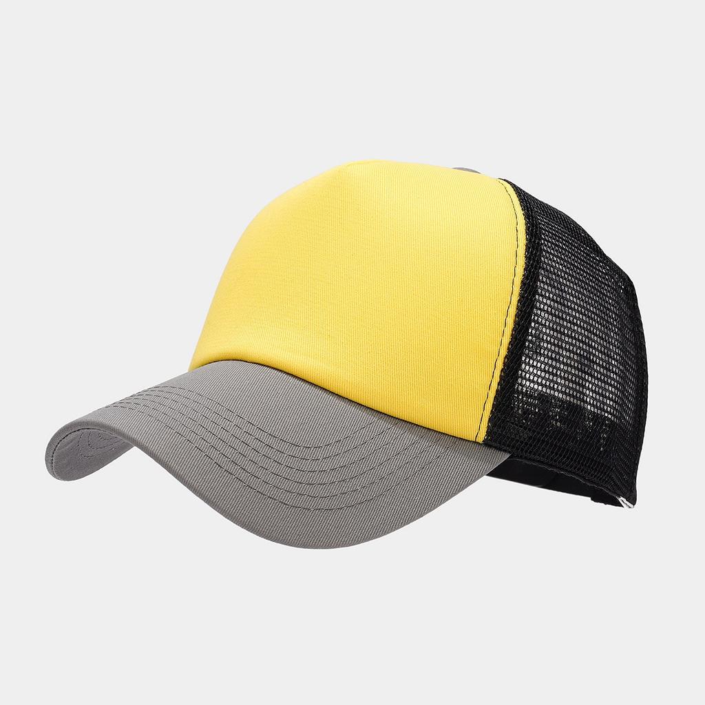 High Quality Low MOQ 5 Panel Unisex Blank Trucker Hats Cotton Fabric Adjustable Size Curved Brim Mesh Baseball Trucker Cap