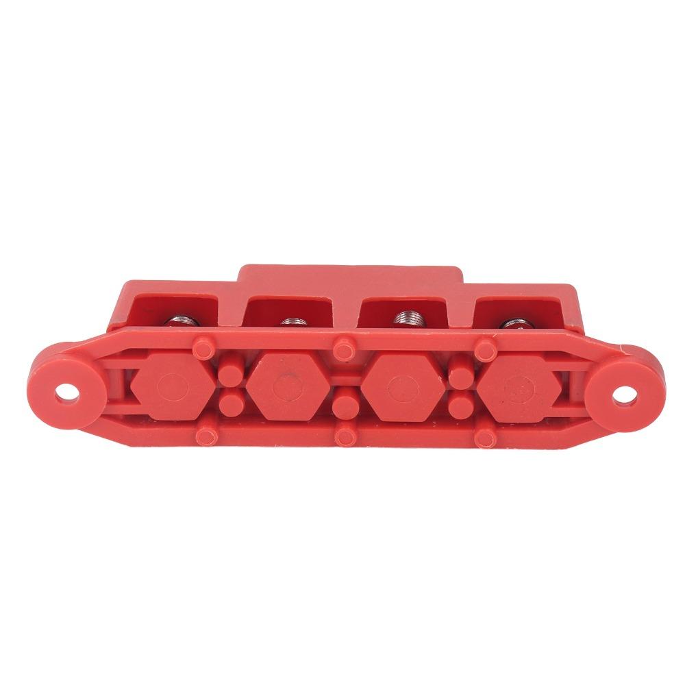 4 Position 4 Position Bus Bar M10 3/8 4 Position Distribution Block M10 Studs Bus Bar  Automobile