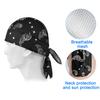 Forhåndsknytt Bandana Hodeskjerf for Menn Kvinner UV Solbeskyttelse Is Silke Hodeskallelue Hodebånd Kemo Turbanlue for Utendørssport Sykling