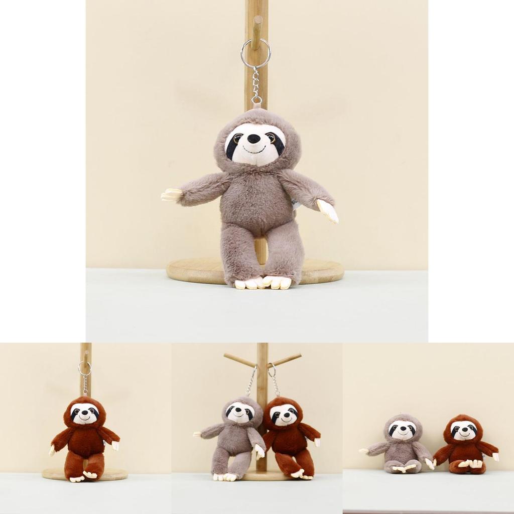 Cute Plush Monkey Keychain Adorable Long Arm Soft Toy Hanging Decoration For Bags