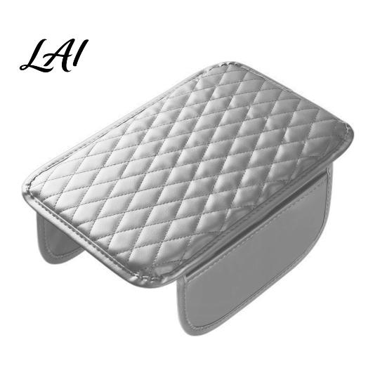 Auto Armrest Box Mat Car Center Console Cover Faux Leather Cover for Car Interior Protection Accessories Universal Middle Cushion with Side Storage